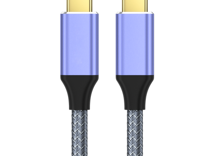 VegGieg V-H921 USB-C to USB-C Cable | 100W PD Fast Charging | 4K Display Output | 10Gbps Data Transfer | 2m Braided Durable Cable