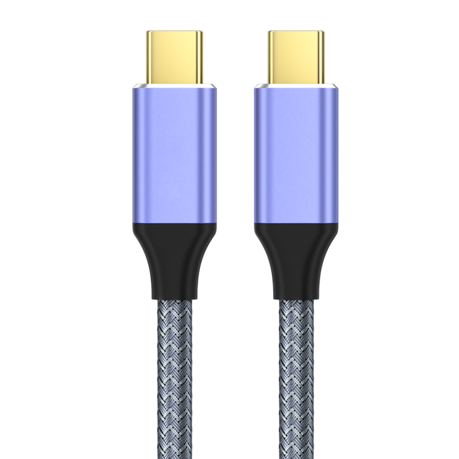 VegGieg V-H921 USB-C to USB-C Cable | 100W PD Fast Charging | 4K Display Output | 10Gbps Data Transfer | 2m Braided Durable Cable