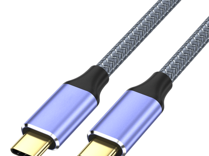 VegGieg V-H921 USB-C to USB-C Cable | 100W PD Fast Charging | 4K Display Output | 10Gbps Data Transfer | 2m Braided Durable Cable