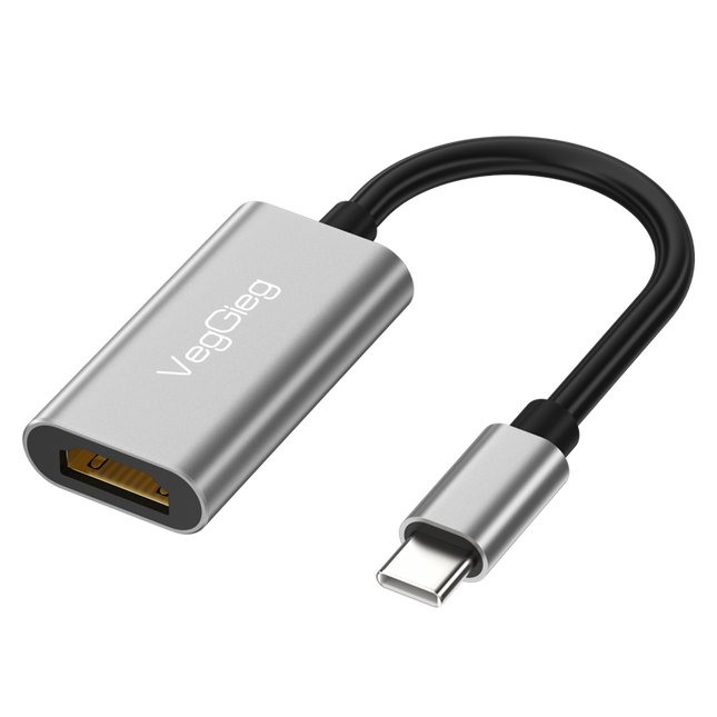 VegGieg Type-C to HDMI Adapter | 4K @ 60Hz | USB-C to HDMI Converter for Laptop, MacBook, iPad, Android Phone | Plug & Play | Aluminum Alloy