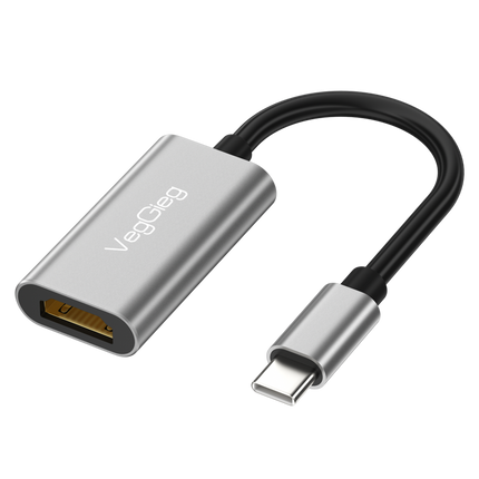 VegGieg Type-C to HDMI Adapter | 4K @ 60Hz | USB-C to HDMI Converter for Laptop, MacBook, iPad, Android Phone | Plug & Play | Aluminum Alloy