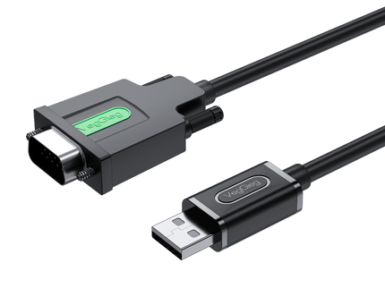 VegGieg V-U401 USB to Serial RS232 Adapter Cable | DB9 Male | FTDI Chipset | Plug & Play | 1.5m Length | Supports Windows, Linux, macOS
