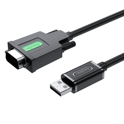 VegGieg USB to Serial RS232 Adapter Cable | DB9 Male | FTDI Chipset | Plug & Play | 1.5m Length | Supports Windows, Linux, macOS